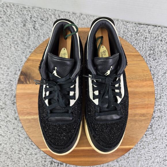 Jordan 3 Retro AWOK Vogue Anna Wintour Black Casual Sneaker Womens 10 BQ3195-001 - Picture 5 of 16